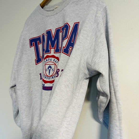 Aeropostale | Grey Long Sleeve Crew Neck Sweatshirt Tampa  Size Medium - Picture 2 of 5